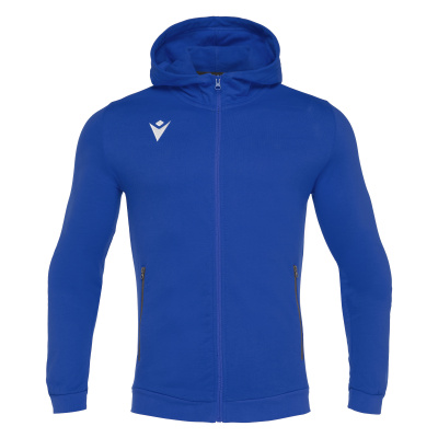 Олимпийка спортивная MACRON CELLO FULL ZIP HOODED SWEATSHIRT ROYAL BLUE