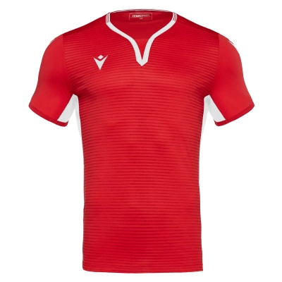 Футболка спортивная MACRON CANOPUS SHIRT RED/WHITE