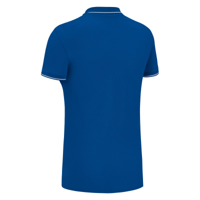 Поло спортивное женское х/б MACRON WALTZ ECO POLO ROYAL BLUE