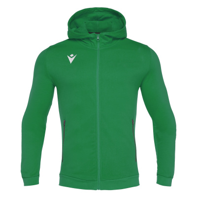 Олимпийка спортивная MACRON CELLO FULL ZIP HOODED SWEATSHIRT GREEN