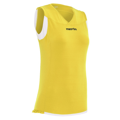 Майка спортивная MACRON MERCURY SLEEVELESS SHIRT YELLOW/WHITE