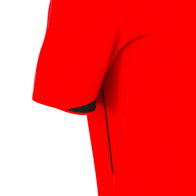 Футболка судейская проф. MACRON MENDEZ ECO SHIRT BRIGHT RED/BLACK