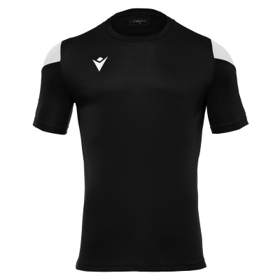 Футболка спортивная MACRON POLIS SHIRT BLACK/WHITE