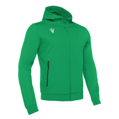 Олимпийка спортивная MACRON CELLO FULL ZIP HOODED SWEATSHIRT GREEN