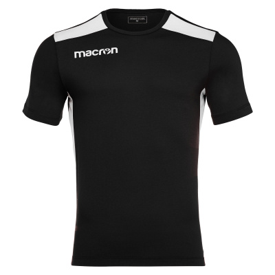 Футболка спортивная х/б MACRON FLUTE T-SHIRT BLACK/WHITE