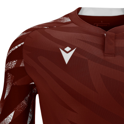 Футболка спортивная MACRON THEMIS ECO SHIRT CARDINAL/WHITE