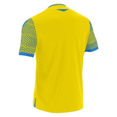 Футболка спортивная MACRON TUREIS ECO SHIRT YELLOW/ROYAL BLUE