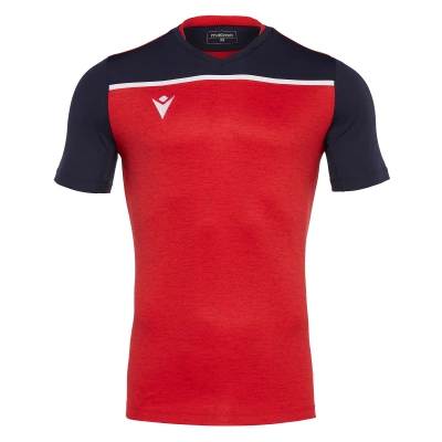 Футболка спортивная MACRON DENEB SHIRT RED/NAVY/WHITE