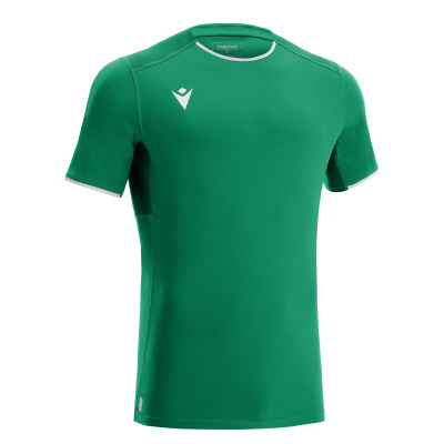 Футболка спортивная MACRON RHODIUM ECO SHIRT GREEN/DARK GREEN/WHITE
