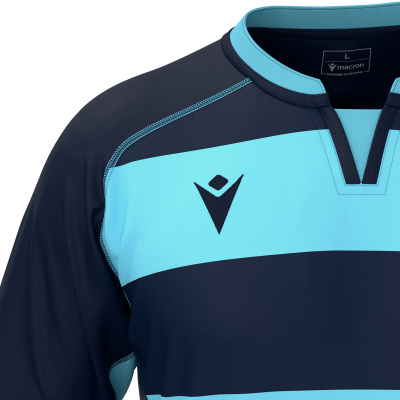 Регбийка игровая MACRON ALABASTER SHIRT NAVY/COLUMBIA
