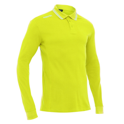 Поло-лонгслив парадное MACRON LOIRA POLO YELLOW/WHITE