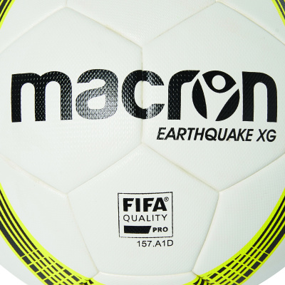 Мяч футбольный MACRON EARTHQUAKE XG FOOTBALL MATCH DAY BALL WHITE/YELLOW