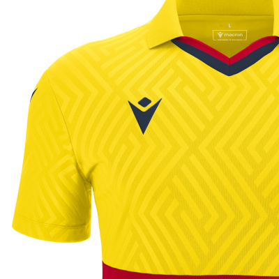 Футболка спортивная MACRON CHARON ECO SHIRT YELLOW/RED/NAVY