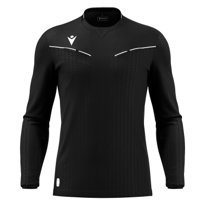 Футболка судейская проф. MACRON PONNET ECO SHIRT LS BLACK