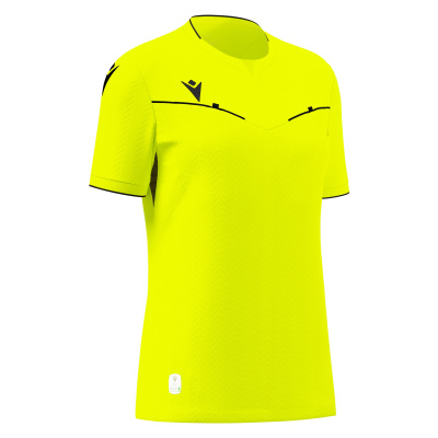Футболка судейская проф. женская MACRON KATERYN ECO SHIRT NEON YELLOW