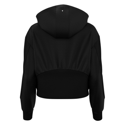 Толстовка женская MACRON BLOOM FULL LENGHT ZIP HOODED SWEATSHIRT BLACK/DARK GREY