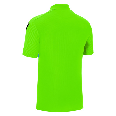 Футболка спортивная MACRON CHARON ECO SHIRT NEON GREEN/BLACK/ROYAL BLUE