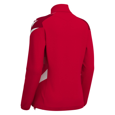 Толстовка тренировочная женская LEONA TRAINING 1/4 ZIP TOP RED/WHITE