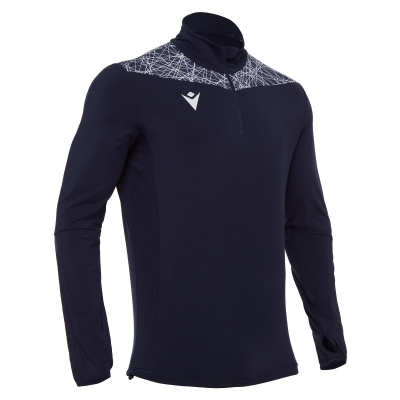 Толстовка тренировочная MACRON TIBER 1/4 ZIP TOP NAVY/WHITE