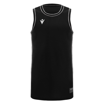 Майка спортивная MACRON PLUTONIUM ECO SHIRT BLACK/DARK GREY/WHITE