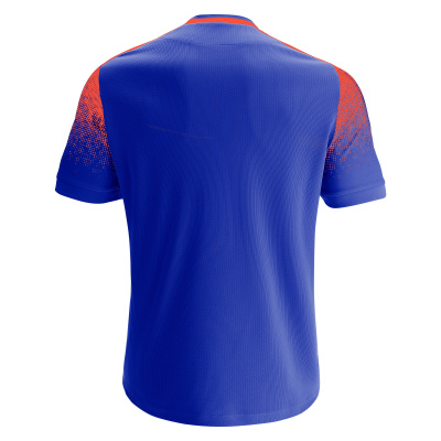 Футболка спортивная MACRON ALIOTH ECO SHIRT ELECTRIC BLUE/ORANGE