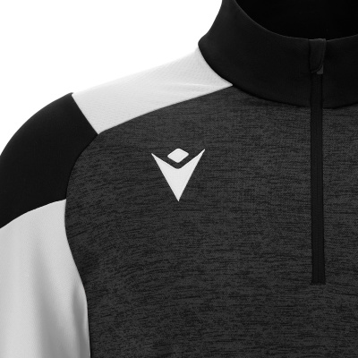 Толстовка тренировочная MACRON CUZCO TRAINING 1/4 ZIP TOP BLACK/WHITE