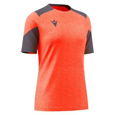 Футболка спортивная женская MACRON SPHINX NEON CORAL/ANTHRACITE