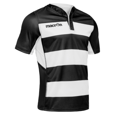 Регбийка игровая MACRON IDMON SHIRT BLACK/WHITE