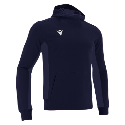 Толстовка спортивная MACRON ELECTRO HOODY POLYDIAGONAL NAVY