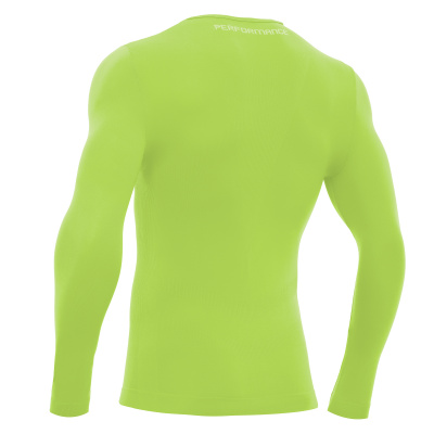 Футболка спортивная MACRON PERFORMANCE LONG-SLEEVES TOP NEON YELLOW
