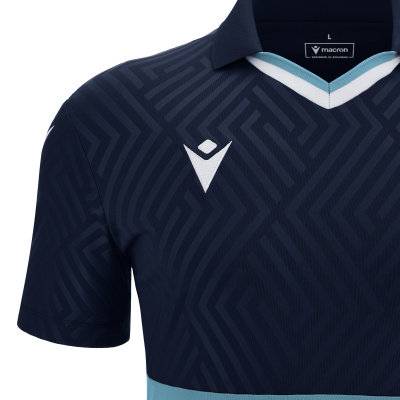 Футболка спортивная MACRON CHARON ECO SHIRT NAVY/COLUMBIA/WHITE