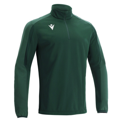 Толстовка тренировочная MACRON ARNO TRAINING 1/4 ZIP TOP BOTTLE GREEN/LIGHT BOTTLE GREEN