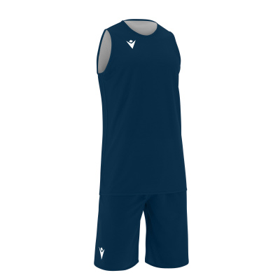 Комплект баскетбольный MACRON X500 SET REVERSIBLE NAVY/WHITE