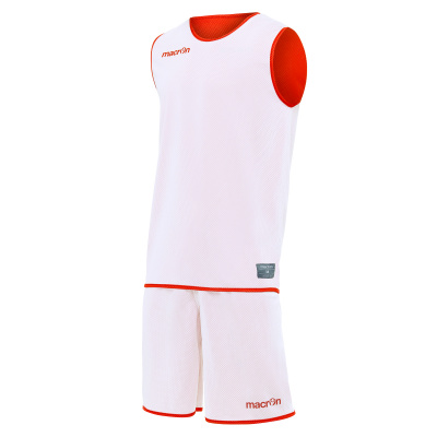 Комплект баскетбольный MACRON X400 SET REVERSIBLE ORANGE/WHITE