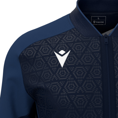Олимпийка спортивная MACRON MORPHEUS MICROFIBER FULL LENGTH ZIP TOP NAVY/LIGHT NAVY