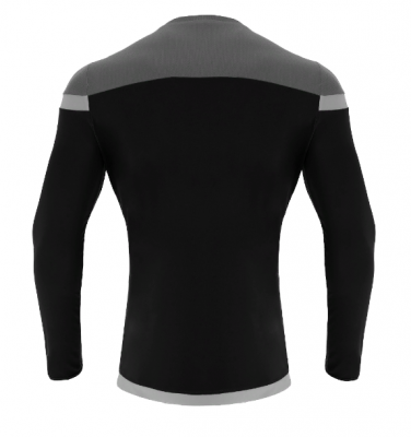 Футболка спортивная MACRON TITAN SHIRT LS BLACK/WHITE