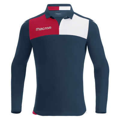 Футболка спортивная MACRON NUNKI SHIRT LS NAVY/RED/WHITE