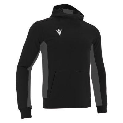 Толстовка спортивная MACRON ELECTRO HOODY POLYDIAGONAL BLACK