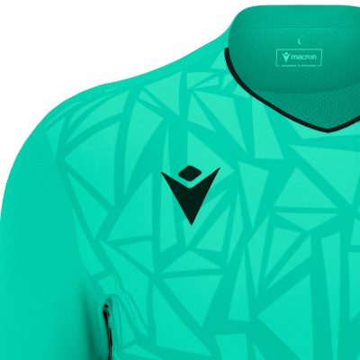 Футболка спортивная MACRON CORVUS ECO GK SHIRT TURQUOISE/BLACK
