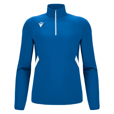 Толстовка тренировочная MACRON PIAVE TRAINING 1/4 ZIP TOP ROYAL BLUE/WHITE
