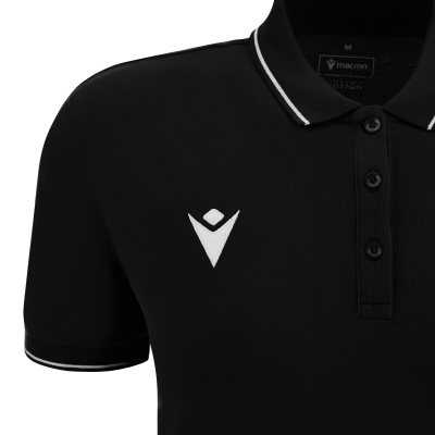 Поло спортивное женское х/б MACRON WALTZ ECO POLO BLACK