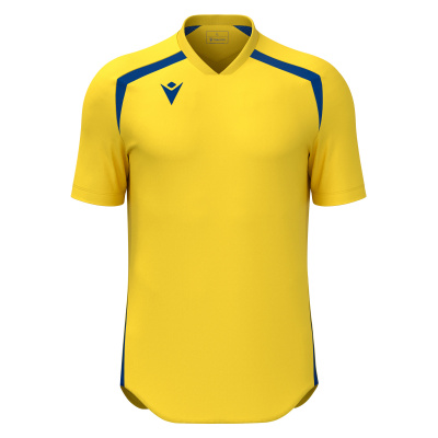 Футболка спортивная MACRON WYRM SHIRT YELLOW/ROYAL BLUE