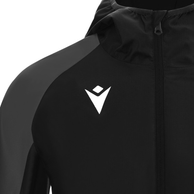 Куртка спортивная MACRON ALPS RAIN JACKET WATERPROOF BLACK/DARK GREY