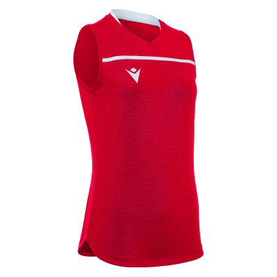 Майка спортивная MACRON THALLIUM SLEEVELESS SHIRT RED/WHITE