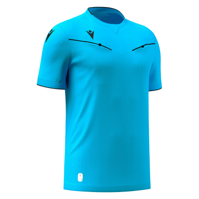 Футболка судейская проф. MACRON PONNET ECO SHIRT NEON SKY BLUE