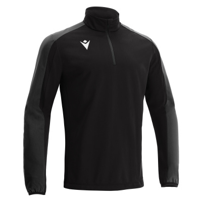 Толстовка тренировочная MACRON ARNO TRAINING 1/4 ZIP TOP BLACK/DARK GREY