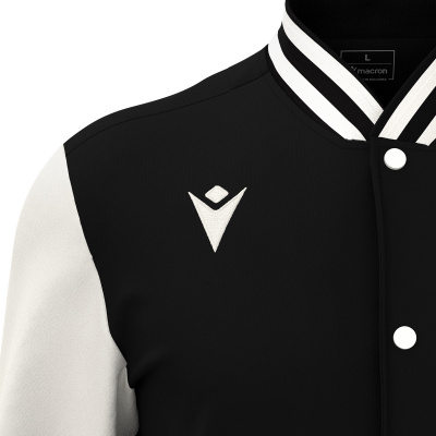 Куртка спортивная MACRON FIDDLE VARSITY COLLEGE JACKET BLACK/OFFWHITE