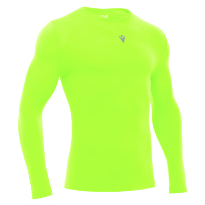 Футболка спортивная MACRON PERFORMANCE LONG-SLEEVES TOP NEON YELLOW