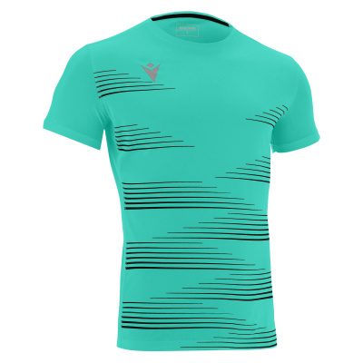 Футболка спортиная MACRON IVAN SHIRT TURQUOISE/BLACK