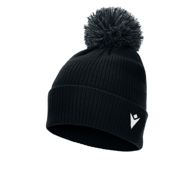 Шапка спортивная MACRON SNOW POMPON BEANIE BLACK